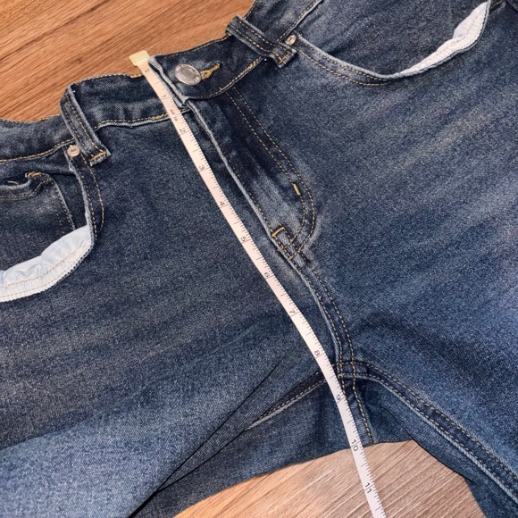 Rise Womens Wide Leg Dark Wash Denim Jeans Size 9 - Picture 6 of 9